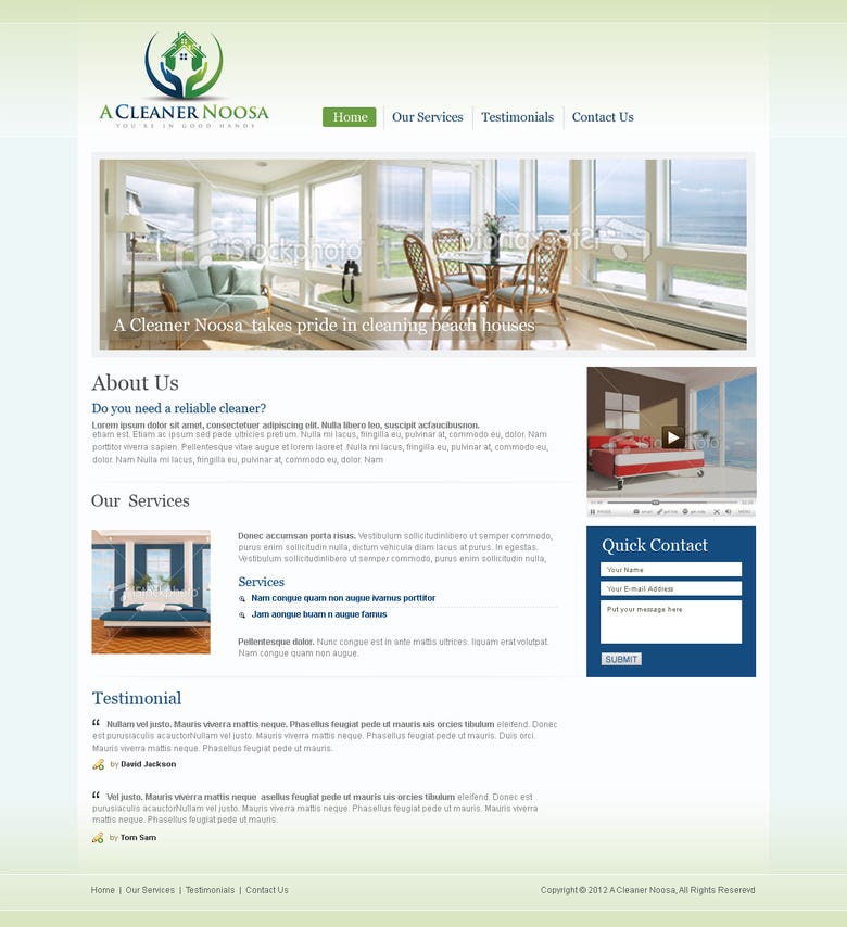 A Cleaner Noosa Website design