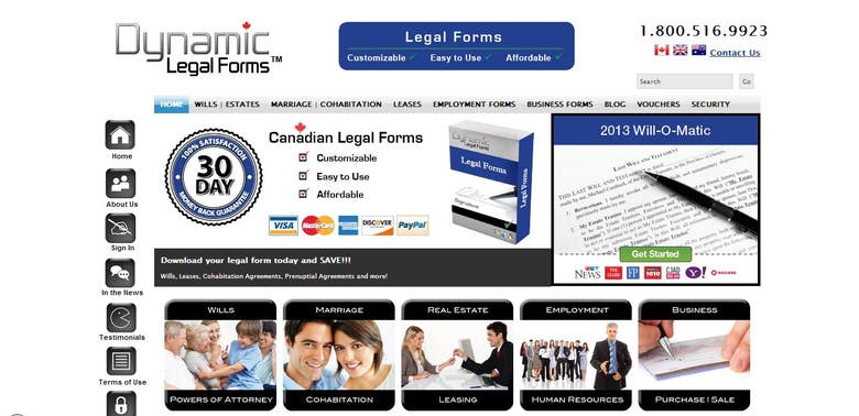 Dynamic Legal Forms