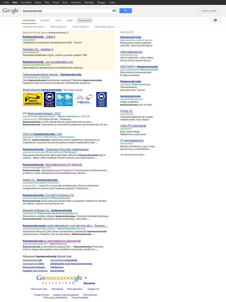 Complete SEO Campaign for iValvontaKamera.net