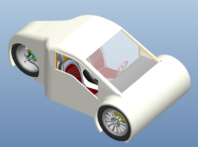 2 seat car design