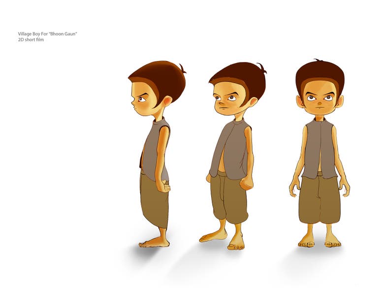 Village boy 3D cartoon character | Freelancer