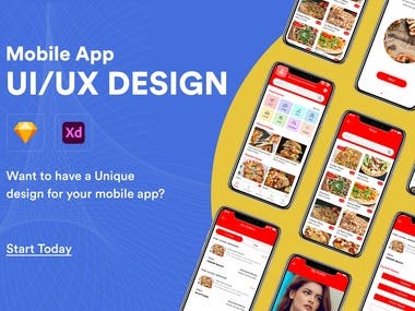 Mobile app ui ux design