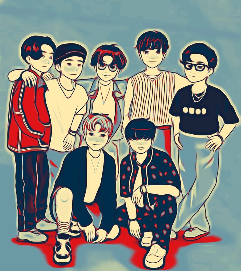 BTS Gang Cartoon Version | Freelancer