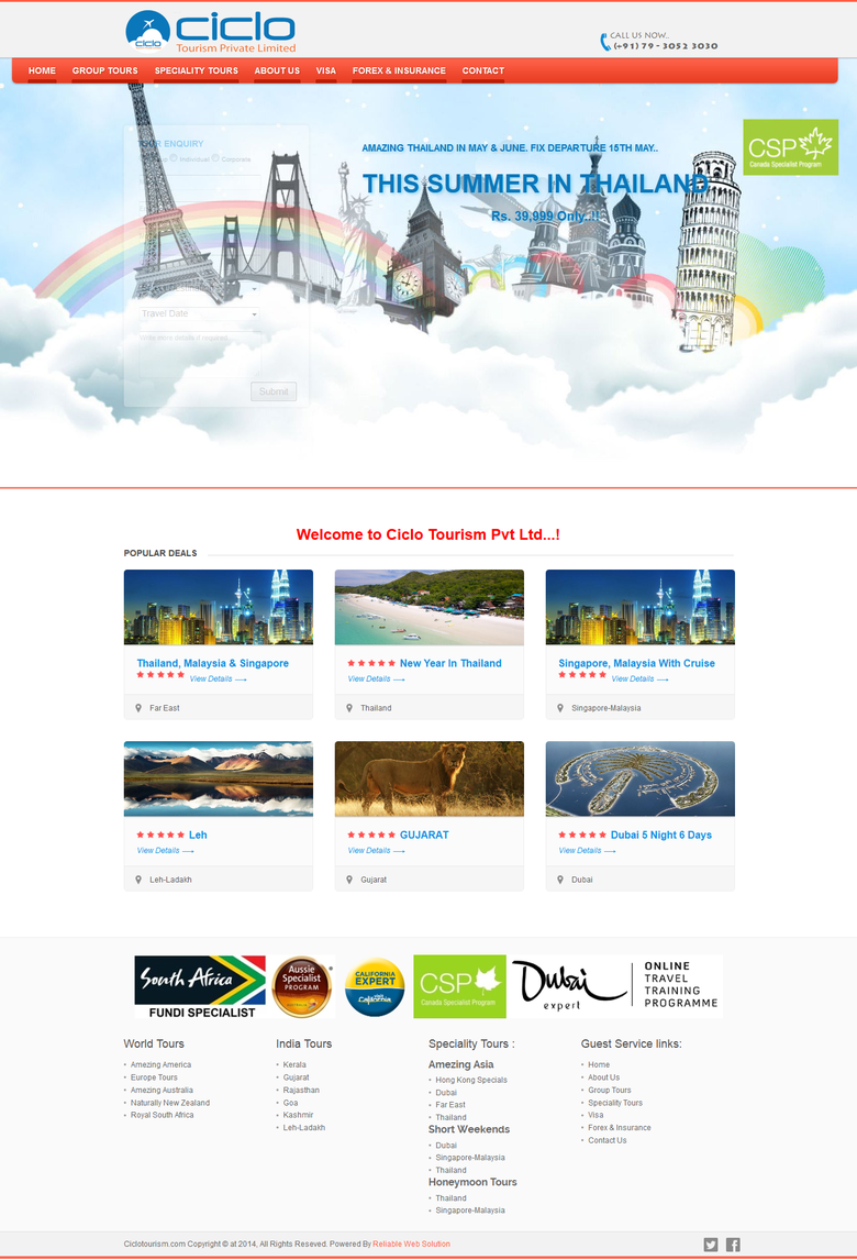 Tourism website