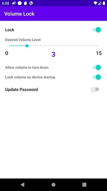 Android application to Lock Media Volume