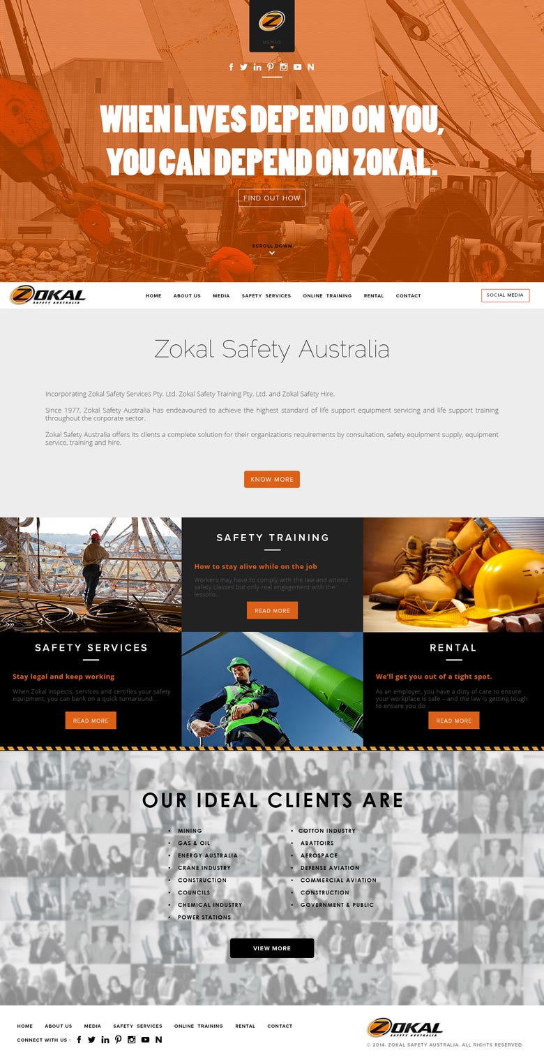 Zokal Security Services Website Design