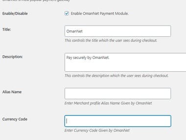 woocommerce payment plugin - OmanNet