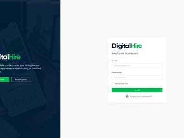 DigitalHire Dashboard Development