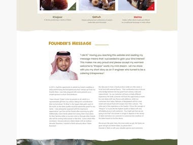 Creative Website for Khajoor