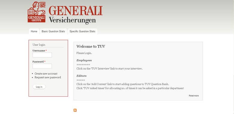 Site for custom use of organization - Generali (Germany)