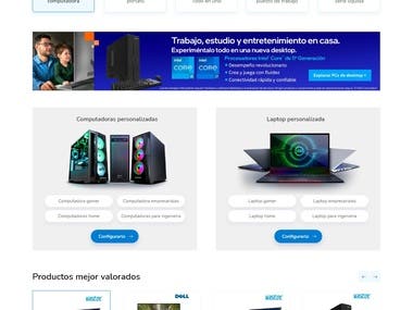 PC builder website in Wordpress