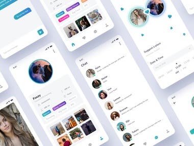 App Screen Design for Dating Apps