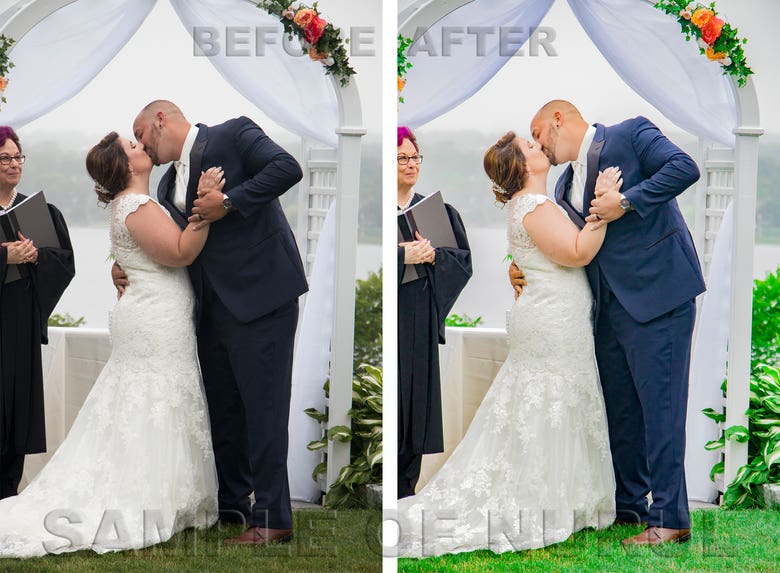 Wedding photo/photograh retouching/ color correction