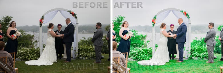 Wedding photo/photograh retouching/ color correction