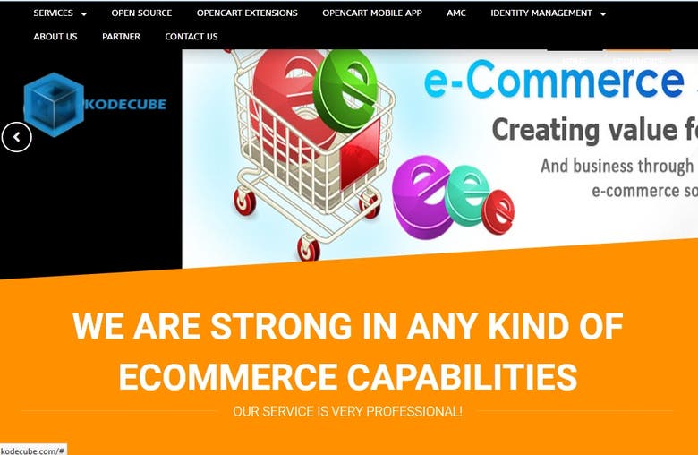 Kodecube E commerce Website