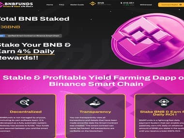 BNB FUNDS: Binance Smart Chain(DAPP)/ MLM