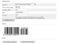 ISBN Barcode generator