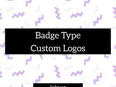 Badge Type Custom Logos