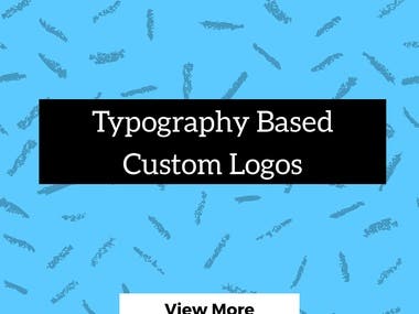 Typography Based Custom Logos