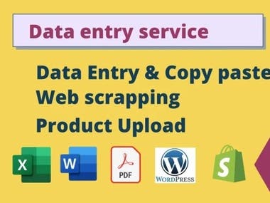 excel data entry, web scraping, mining, list or find emails