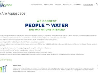 Aquascape (Online eCommerce store)