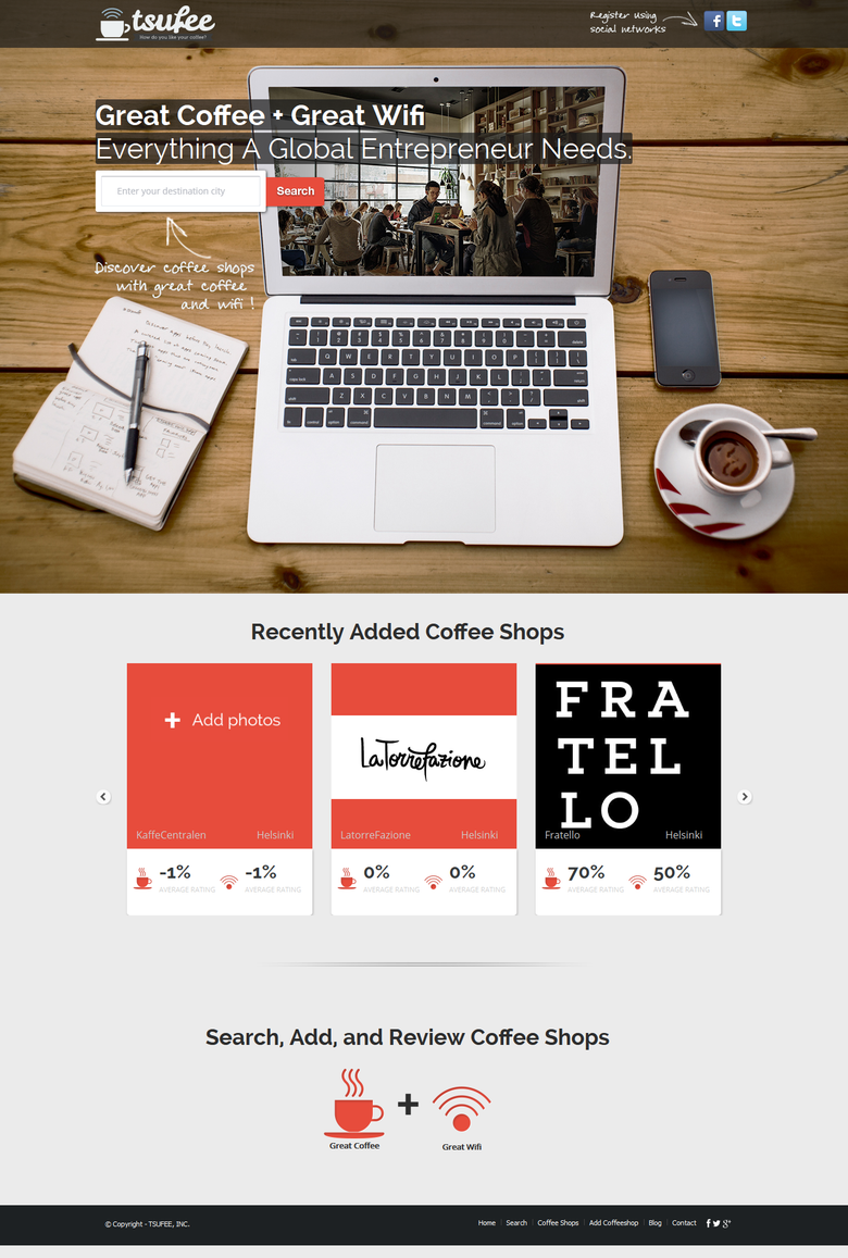 Great Coffee, Great Wifi Wordpress Site