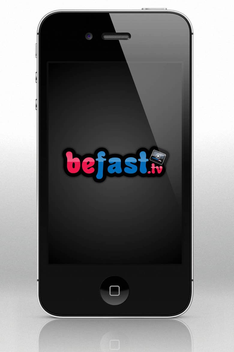 Eye catching logo designed for mobile application befast.tv