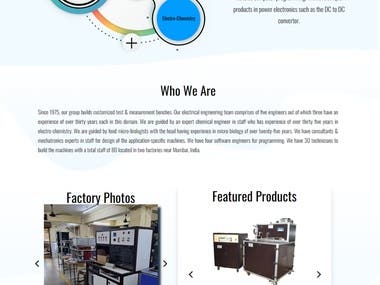 High End Machine Manufacturing company Website