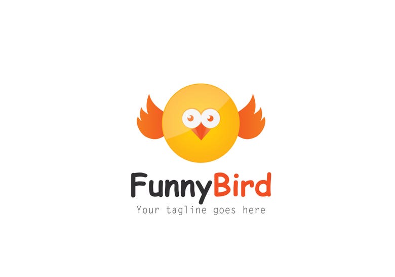 Funny bird logo