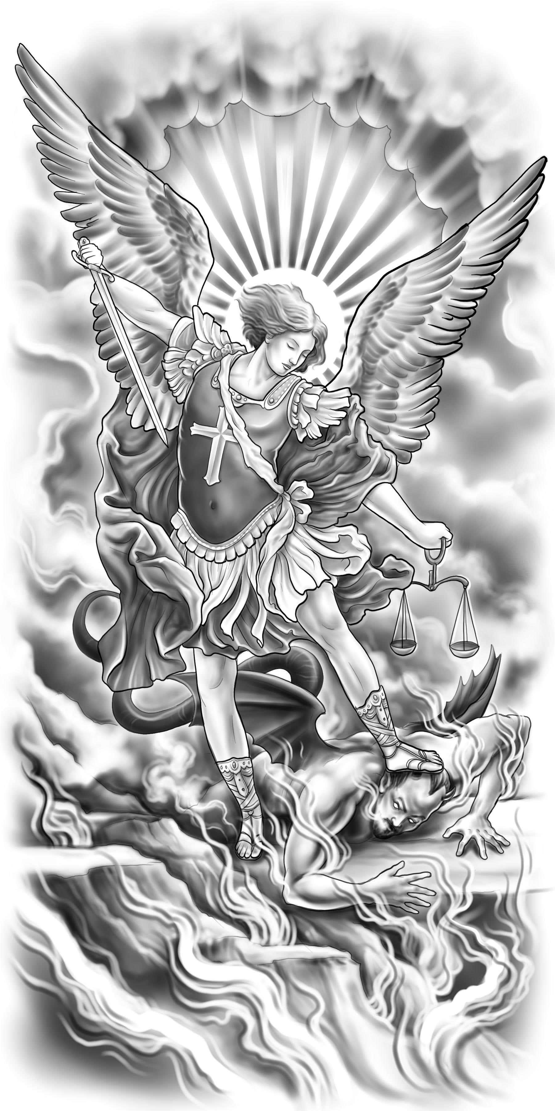 Aggregate more than 67 archangel tattoo design - thtantai2