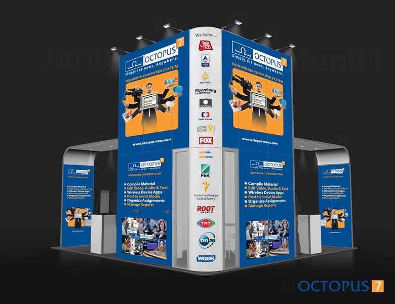 Exhibition booth graphics