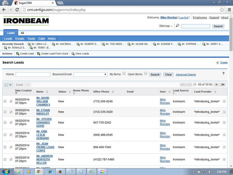 Contact Detail Into CRM