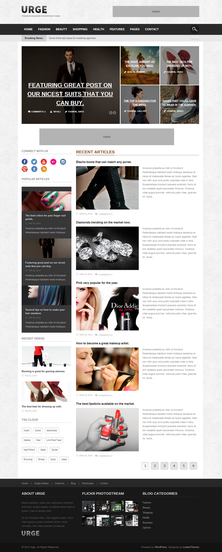 Urge – Responsive Magazine News WordPress Theme