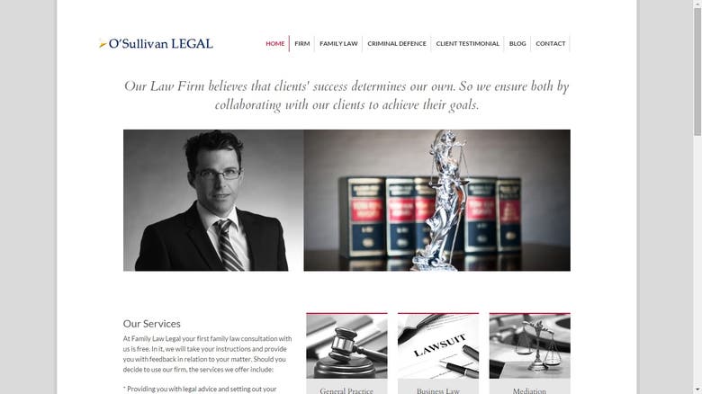 Website for lawyer