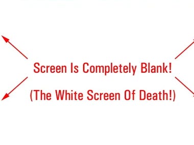 white screen of death or blank page issue on wordpress