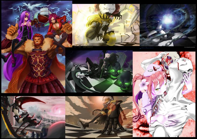 Anime Styled Paintings and Drawings