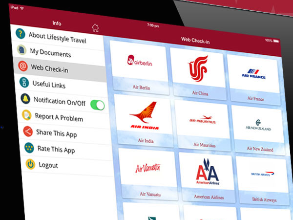 Lifestyle Travel iPhone and iPad app