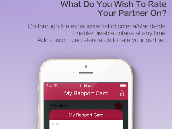 RapportCard iOS app