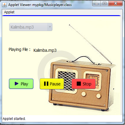 Music Player in java