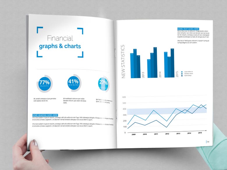 Adobe InDesign Corporate Report Template Design