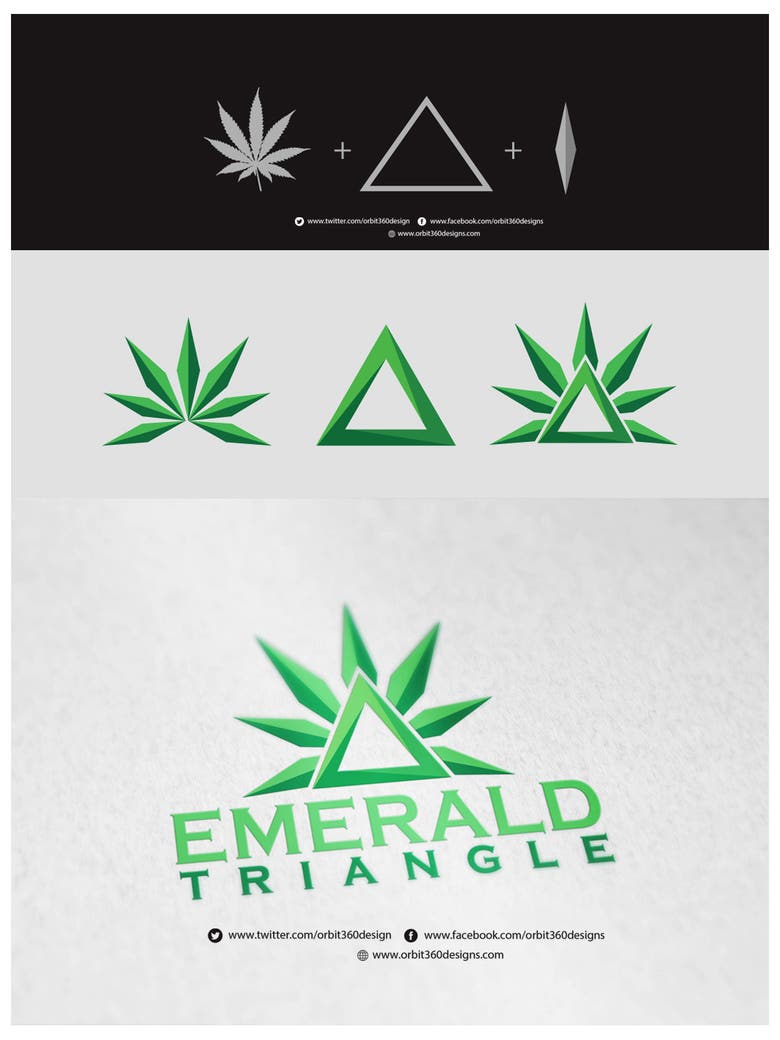 Emerald Triangle Logo designs