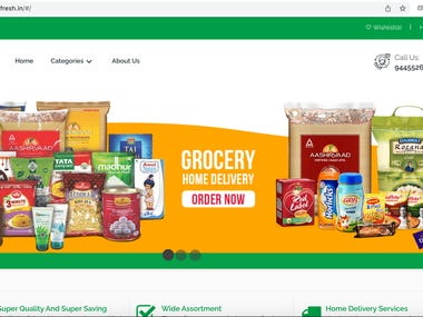 E-commerce Website and App for Grocery store