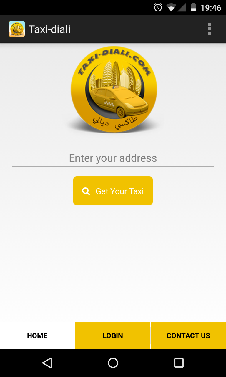Taxi Diali Algérie Android Application