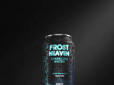 3D energy drink animation