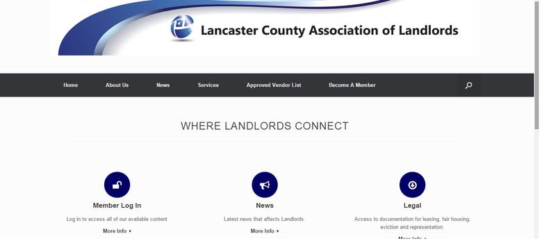 Association website for County Club