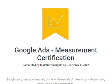 Google Ads Measurement Certification