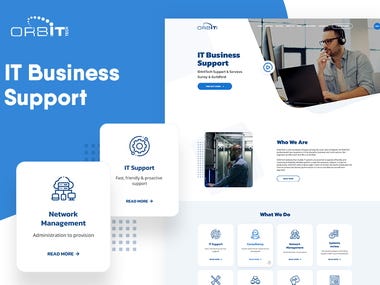 Website design and development for The OrbitTech Company