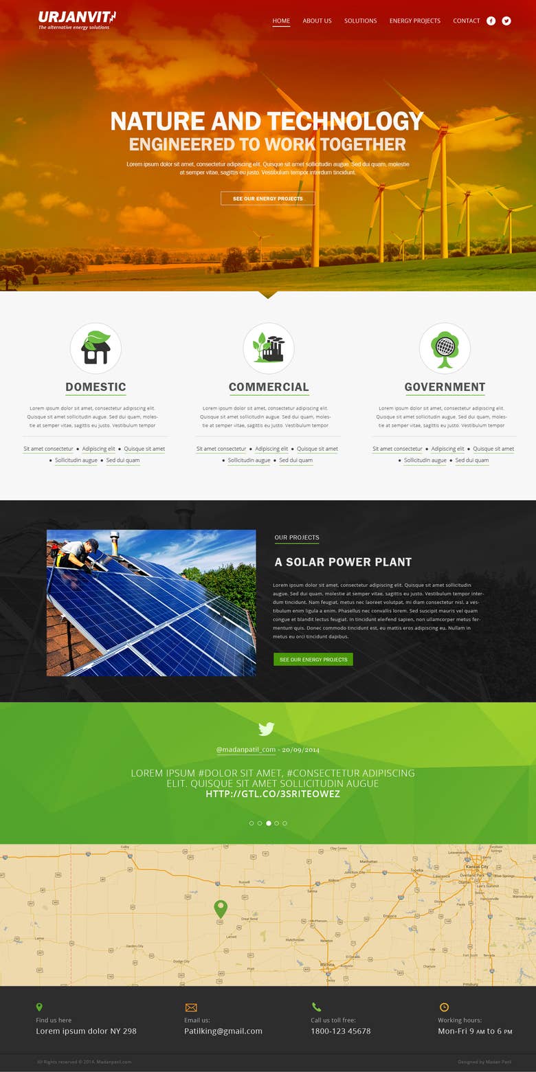 Urjanvit - the power company website home page