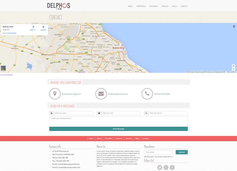 Delphos multi-purpose site HTML5 & CSS3 Template