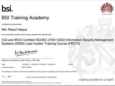 ISO 27001:2022 CertifiedLead Auditor